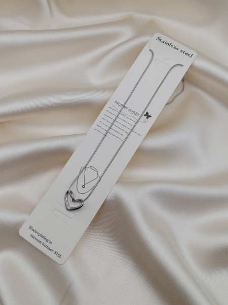 Gümüş Düğüm Kalp Kolye Gümüş Düğüm Kalp Kolye