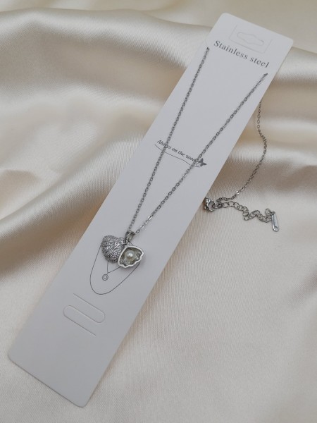 Gümüş İncili istiridye Kolye Gümüş İncili istiridye Kolye