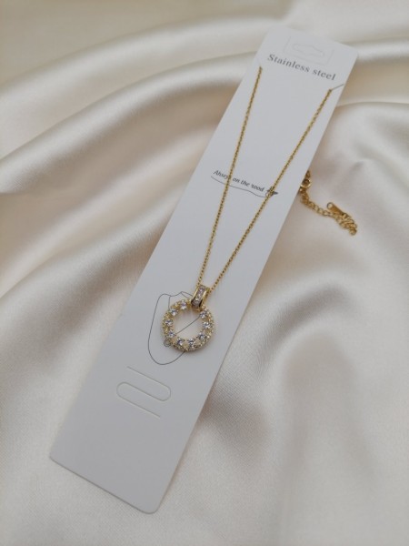 Taşlı Simit Kolye Taşlı Simit Kolye