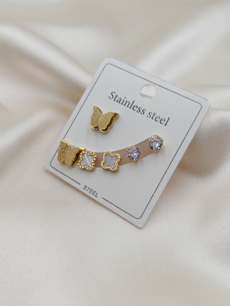 Aitın Kelebek Set Küpe Aitın Kelebek Set Küpe