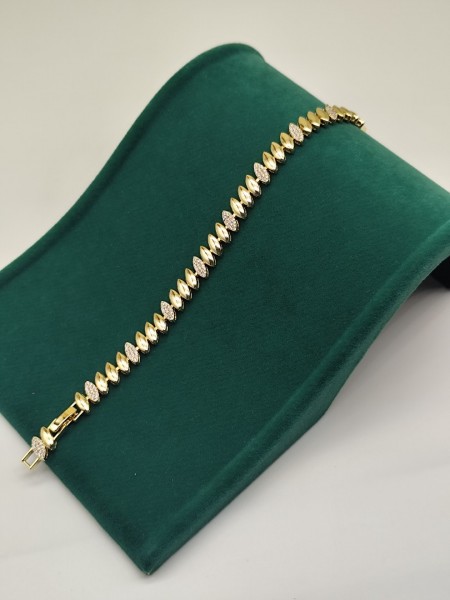 VIP Bileklik – Stil Serisi Leaf Stone